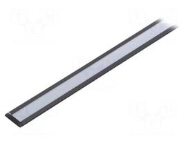 Profiles for LED modules | white | recessed | black | L: 1m | aluminium