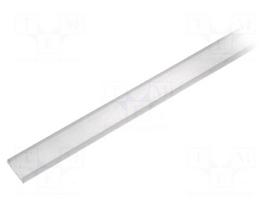 Cover for LED profiles | white | 1m | V: C | push-in