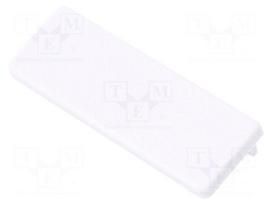 Cap for LED profiles | white | ABS | Application: WIDE24 | Pcs: 2