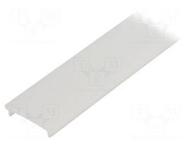 Cover for LED profiles | white | 2m | V: F | push-in