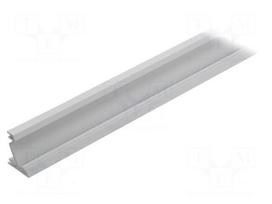 Profiles for LED modules | angular | white | L: 1m | aluminium | 30/60°