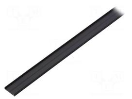 Profiles for LED modules | surface | black | L: 1m | aluminium