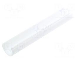 Cover for LED profiles | white | 1m | V: D9 | push-in