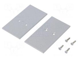 Cap for LED profiles | silver | steel | Application: VARIO30