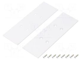 Cap for LED profiles | white | steel | Application: VARIO30