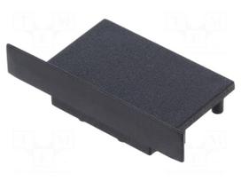 Cap for LED profiles | black | ABS | Application: VARIO30-07 | Pcs: 2