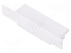 Cap for LED profiles | white | ABS | Application: VARIO30-06 | Pcs: 2
