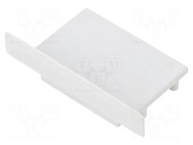 Cap for LED profiles | grey | ABS | Application: VARIO30-07 | Pcs: 2