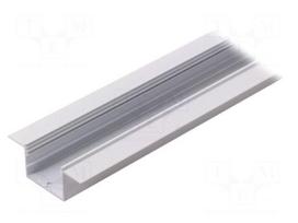 Profiles for LED modules | recessed | white | L: 1m | aluminium