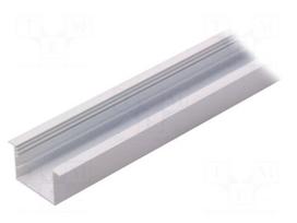 Profiles for LED modules | recessed | white | L: 1m | aluminium