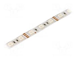 LED tape | RGB | 5050 | 12V | LED/m: 60 | 120° | IP20 | 14.4W/m | 300lm