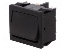 ROCKER | DPDT | Pos: 2 | ON-ON | 10A/250VAC | black | IP40 | none | 100mΩ