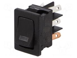 ROCKER | DPST | Pos: 2 | OFF-ON | 10A/125VAC | black | LED | -20÷65°C