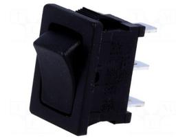 ROCKER | SPDT | Pos: 2 | ON-ON | 10A/250VAC | black | none | 50mΩ | UL94V-2
