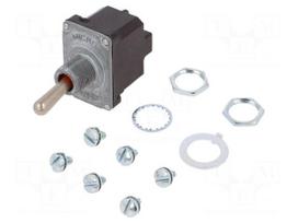Switch: toggle | Pos: 2 | DPDT | (ON)-ON | 6A/230VAC | 18A/28VDC | IP67