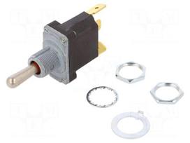 Switch: toggle | Pos: 3 | SPDT | ON-OFF-ON | 6A/230VAC | 20A/28VDC | IP67