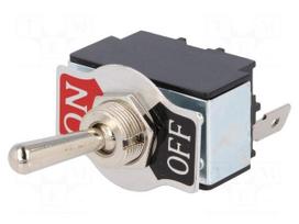 Switch: toggle | Pos: 2 | SPST | OFF-ON | 20A/12VDC | 0÷55°C | 50mΩ | 1.5kV