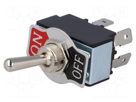 Switch: toggle | Pos: 2 | DPST | OFF-ON | 20A/12VDC | 0÷55°C | 50mΩ | 1.5kV