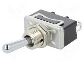 Switch: toggle | Pos: 2 | SPDT | ON-ON | 10A/250VAC | 8A/30VDC | -25÷70°C