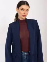 Italy Moda Švarkas moterims -DHJ-MA-18657-2.09-tamsiai mėlyna