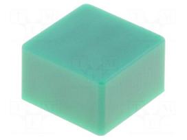 Button | square | green | 9x9mm | Application: B3F-4,B3F-5,B3W