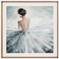 ART Sienų dekoras 80x80cm, balerina su kristalais