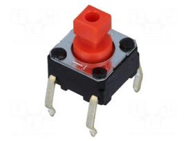 Microswitch TACT | SPST-NO | Pos: 2 | 0.05A/24VDC | THT | none | 4.9N