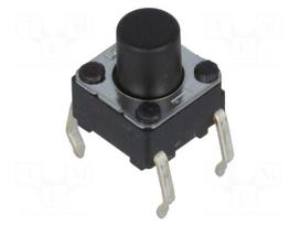 Microswitch TACT | SPST-NO | Pos: 2 | 0.05A/24VDC | THT | none | 0.98N