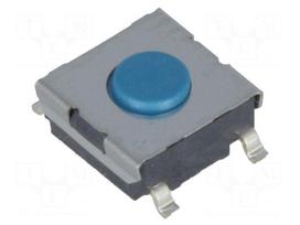 Microswitch TACT | SPST-NO | Pos: 2 | 0.05A/24VDC | SMT | none | 2.55N