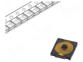 Microswitch TACT | SPST | Pos: 2 | 0.02A/15VDC | SMT | none | 2.4N | 0.7mm