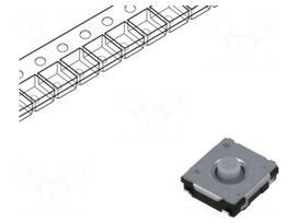 Microswitch TACT | SPST | Pos: 2 | 0.02A/15VDC | SMT | none | 1N | 2.5mm