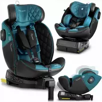 Besisukanti automobilinė kėdutė, 360 laipsnių, Isofix, 40-150 cm, kūdikiams ir mažiems vaikams, šoninio smūgio apsauga, reguliuojama galvos atrama