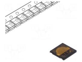 Microswitch TACT | SPST | Pos: 2 | 0.02A/15VDC | SMT | 4.1x4.1x0.35mm