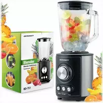 Stiklinis ąsotinis trintuvas, 800W didelės galios, kokteiliams ir ledo smulkinimui, sveikiems gėrimams ir kokteiliams, nerūdijančio plieno peiliai, 1.5L talpa