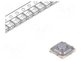 Microswitch TACT | SPST | Pos: 2 | 0.02A/15VDC | SMT | none | 1N | 1.5mm