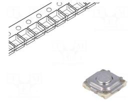 Microswitch TACT | SPST | Pos: 2 | 0.02A/15VDC | SMT | none | 1.6N | 1.5mm