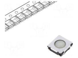 Microswitch TACT | SPST | Pos: 2 | 0.02A/15VDC | SMT | none | 0.5N | 2mm