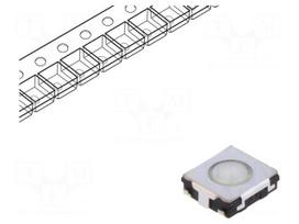 Microswitch TACT | SPST | Pos: 2 | 0.02A/15VDC | SMT | none | 1.3N | 2mm