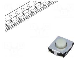 Microswitch TACT | SPST | Pos: 2 | 0.02A/15VDC | SMT | none | 2.6N | 3.1mm