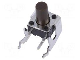 Microswitch TACT | SPST | Pos: 2 | 0.05A/12VDC | THT | 1.6N | 6x6x3.5mm