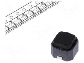 Microswitch TACT | SPST | Pos: 2 | 0.05A/16VDC | SMT | 1.6N | 6x5.9x5mm