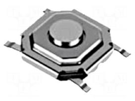 Microswitch TACT | SPST-NO | Pos: 2 | 0.05A/12VDC | SMT | none | 1.57N