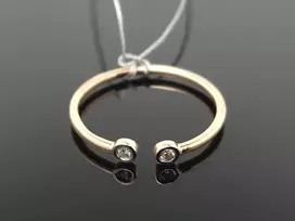 Best Diamonds Auksinis žiedas su briliantais