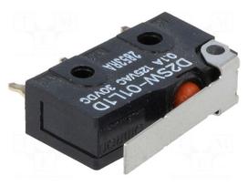 Microswitch SNAP ACTION | with lever | SPDT | 0.1A/125VAC | ON-(ON)