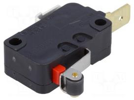 Microswitch SNAP ACTION | with lever (with roller) | SPST-NC