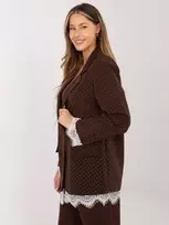 Italy Moda Švarkas moterims -IT-MA-FL9916-2.12P-ruda