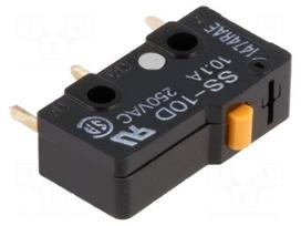 Microswitch SNAP ACTION | without lever | SPDT | 10A/250VAC | Pos: 2
