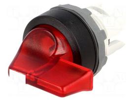 Switch: rotary | Stabl.pos: 3 | 22mm | red | Illumin: MLB-1 | IP66 | Pos: 3