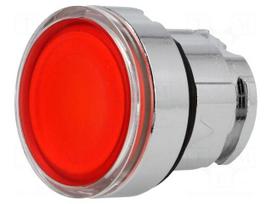 Switch: push-button | Stabl.pos: 2 | 22mm | red | IP66 | Pushbutton: flat
