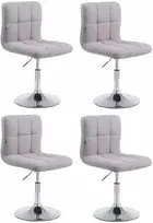 Mville 4 vnt. „Palma Lounger V2“ audinių baro kėdžių komplektas
